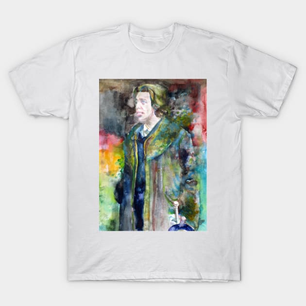 OSCAR WILDE watercolor portrait .22 T-Shirt by lautir